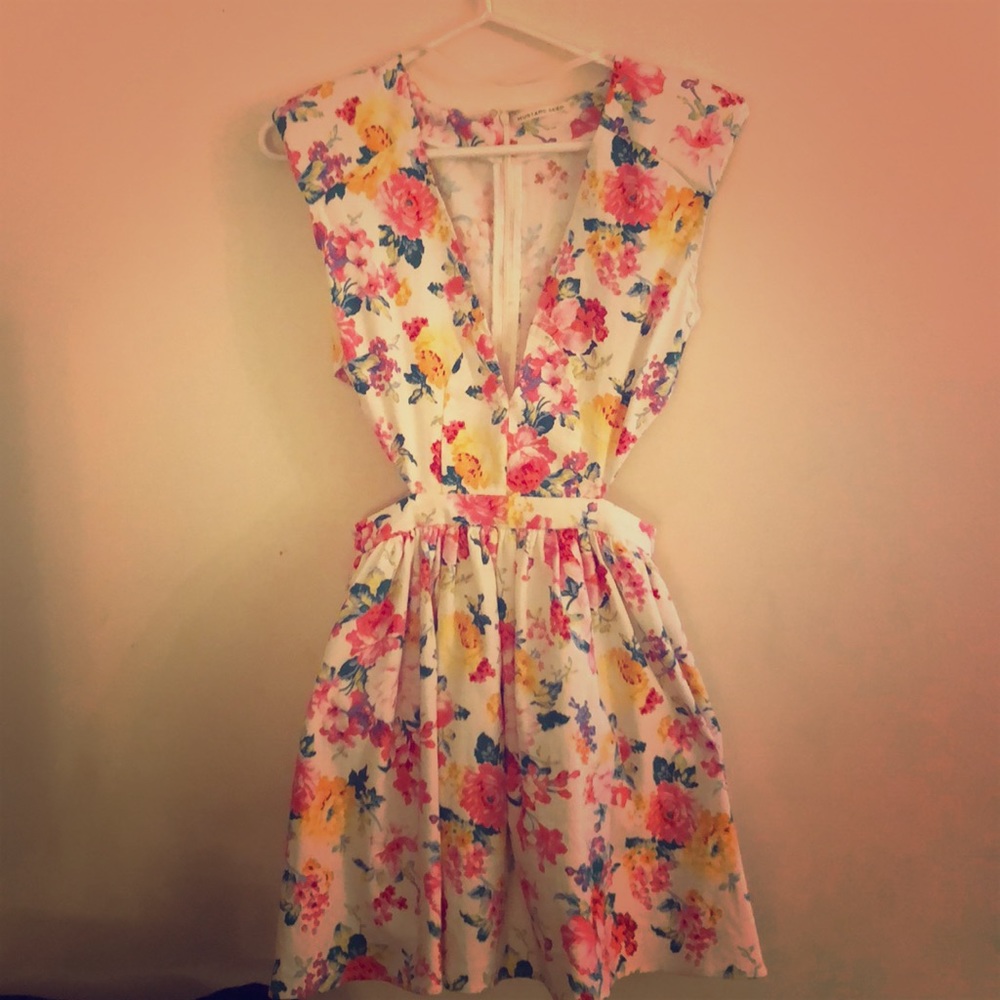 Mustard seed flower dress